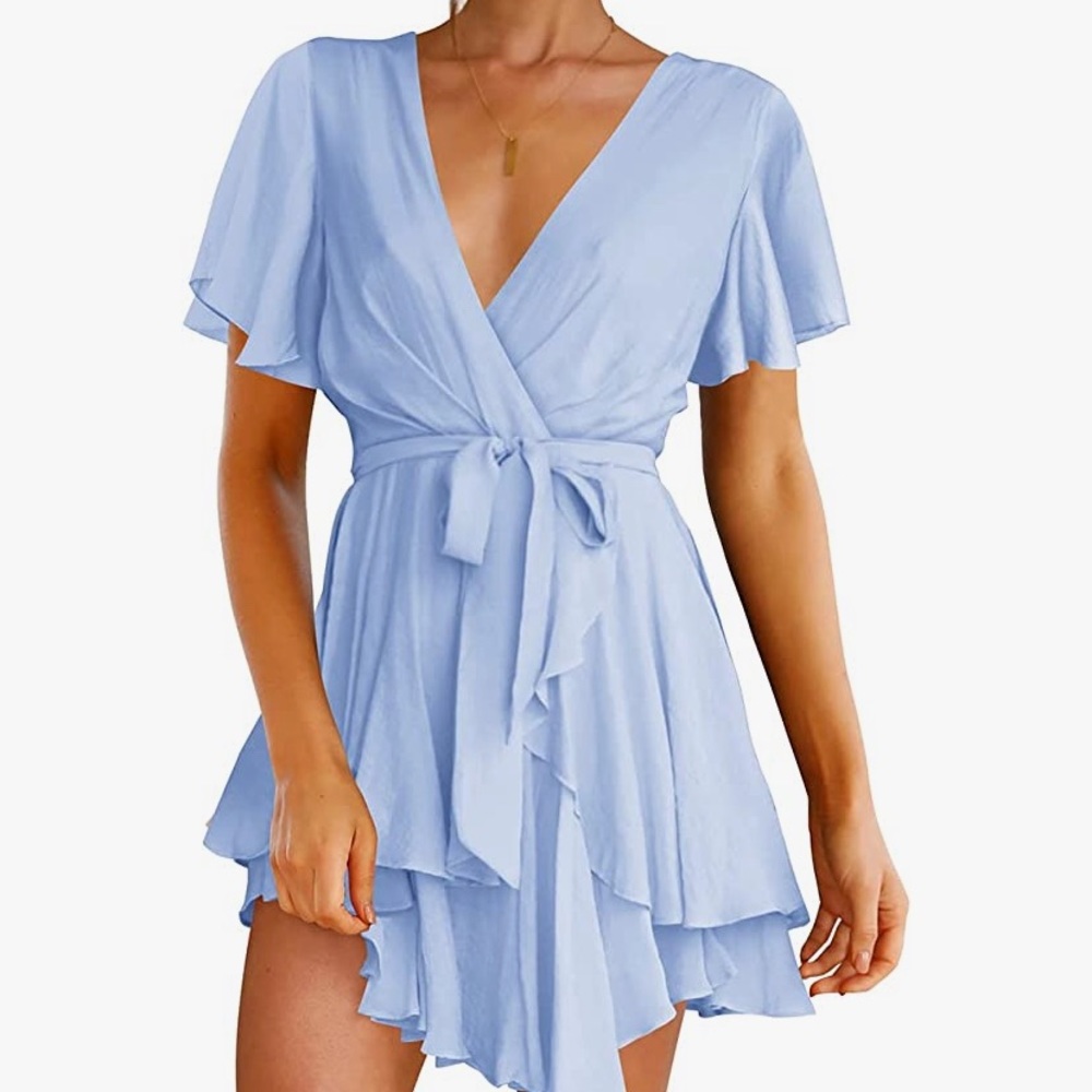 Blue dress Amazon brand